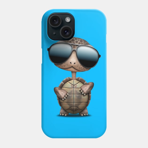 Cool Baby Turtle Wearing Sunglasses Phone Case by jeffbartels