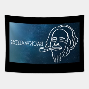 Backwards Law Alan Watts Fan Art Tapestry