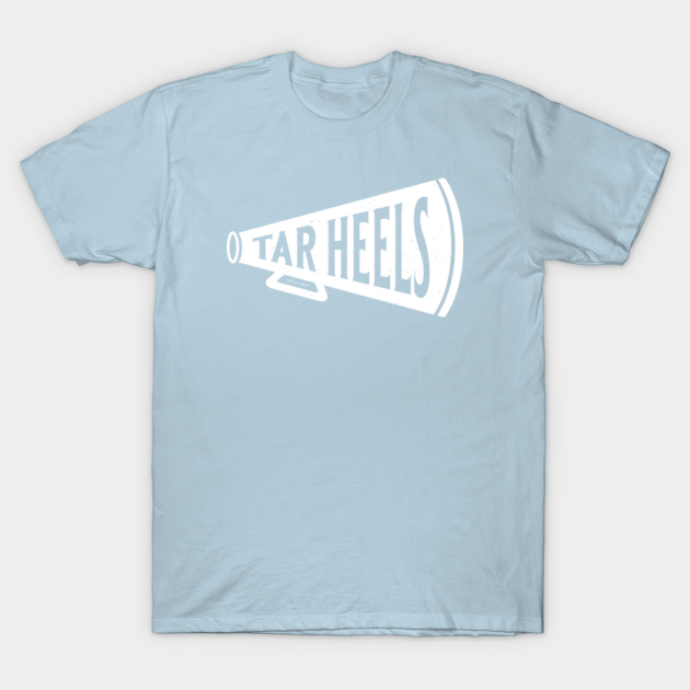 Discover Vintage Megaphone - North Carolina Tar Heels (White Tar Heels Wordmark) - North Carolina - T-Shirt