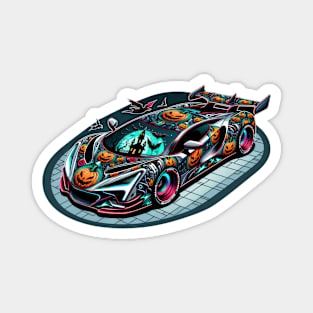 Halloween Sports Car Magnet