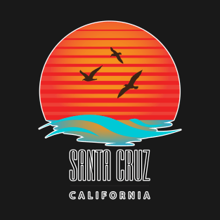 Santa Cruz Logo Sunset and Birds T-Shirt