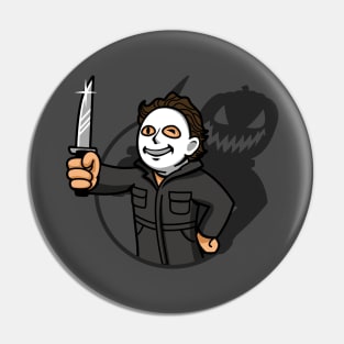 Cute Halloween Slasher Gamer Horror Movie Parody Pin