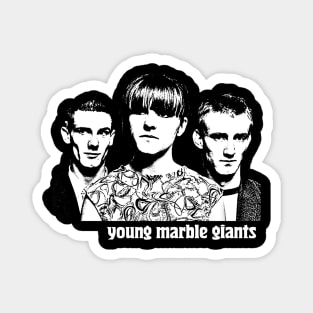 Young Marble Giants / Post Punk Style Vintage Design Magnet