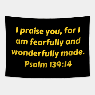 Bible Verse Psalm 139:14 Tapestry