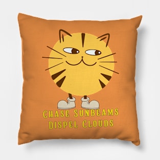 Chase Sunbeams Dispel Clouds Pillow