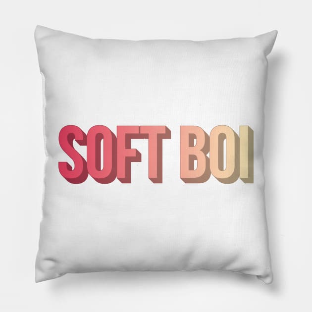 Soft Boi Pillow by Sthickers