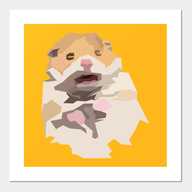 Scared Hamster Meme Meme Affiche Et Impression D Art