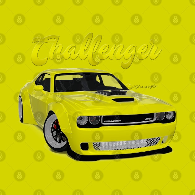 Challenger Drift Yellow Front by PjesusArt