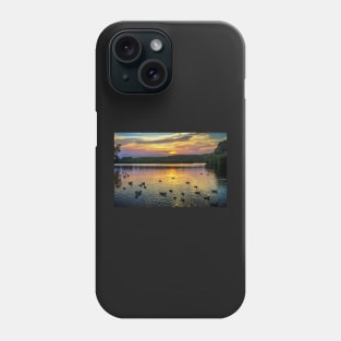 Sunset Over Black Swan Lake Phone Case