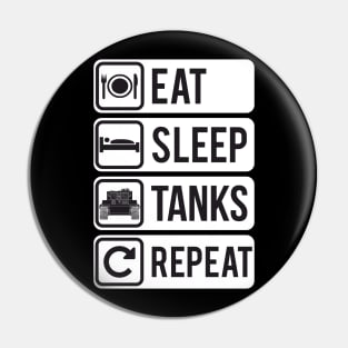 Seen from afar! Eat Sleep Tanks Repeat Pin