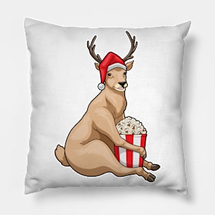 Reindeer Christmas Popcorn Pillow