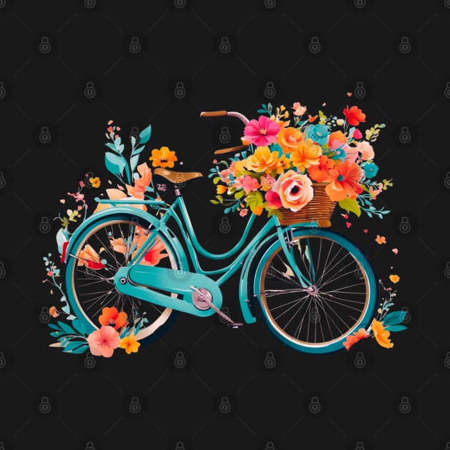 Stylish vector graphic of a retro bicycle. by TaansCreation 