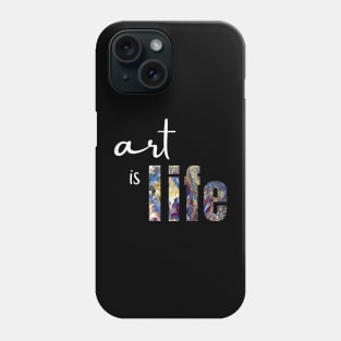 Art is Life - Nebulous Skies Acrylic Fluid Pour Phone Case