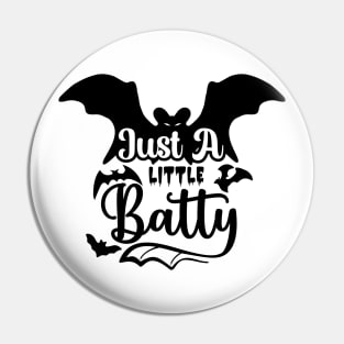 halloween design just little batly text art Pin