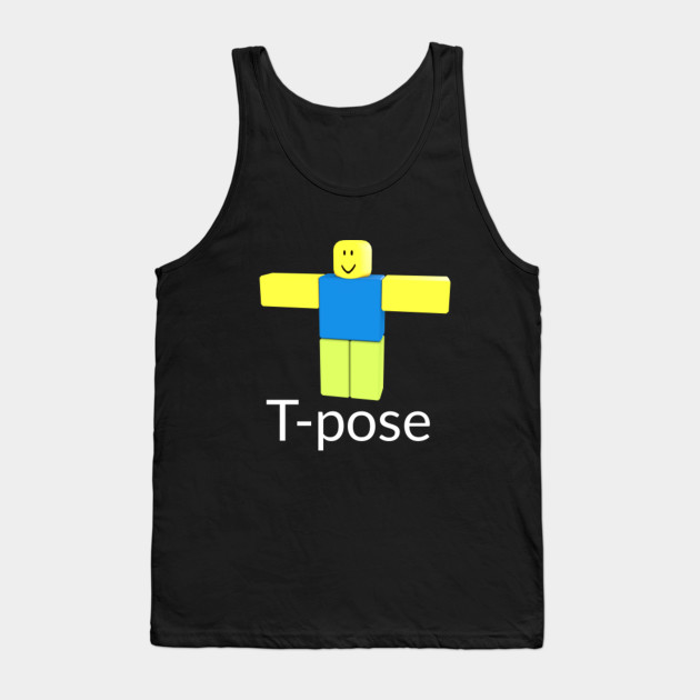 Roblox Noob T Pose Roblox Debardeur Teepublic Fr - muscular roblox noob meme