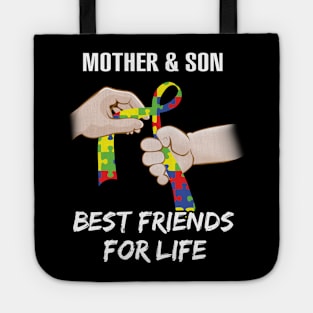 Best Friend Mama Son Autism Tote