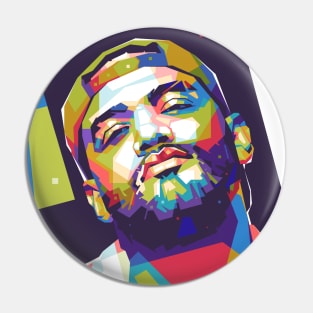 Joyner Lucas Colorful with Background Pin