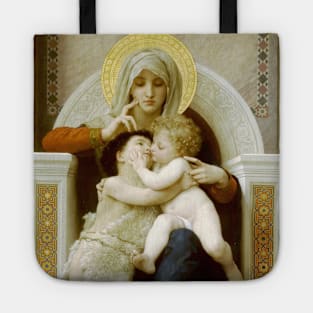 Madonna with Child and John the Baptist by William-Adolphe Bouguereau Tote