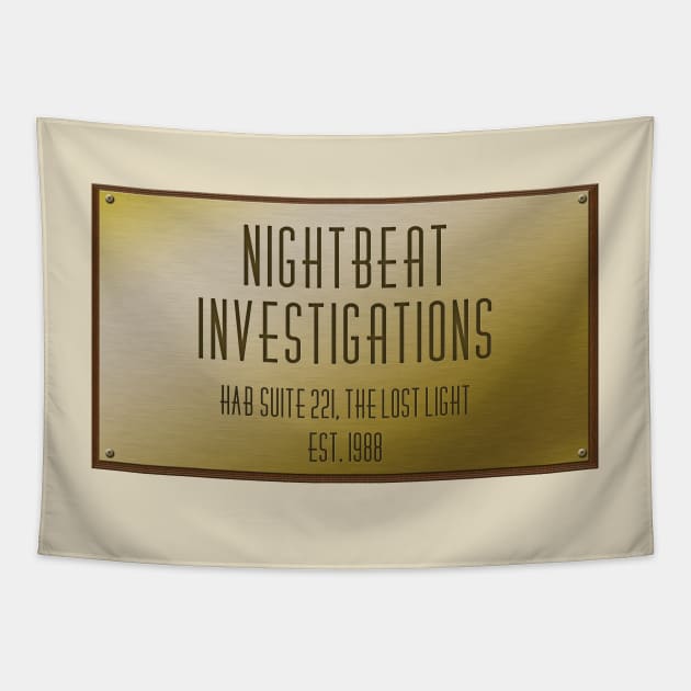 Nightbeat Investigations Tapestry by TransmitHim