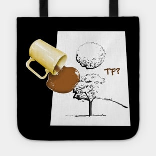 Spilled Coffee on Drawing [Architecture] Tote