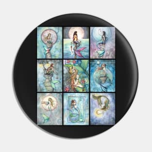 Nine Mermaids in One Fantasy Art by Molly Harrison Pin