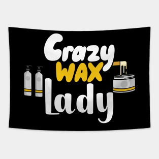 Crazy Wax Lady Tapestry