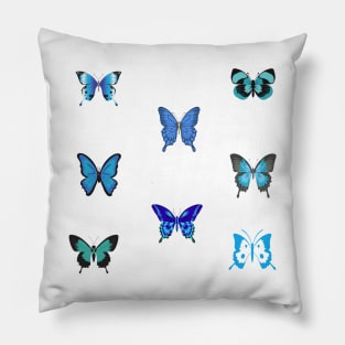 Blue butterflies Pillow