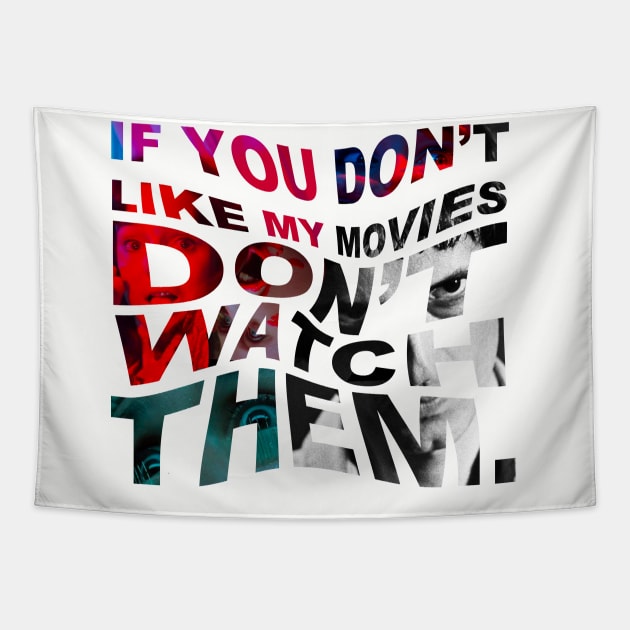 Dario Argento Quote Tapestry by pandas doing stuff