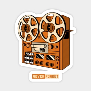 Never Forget - Vintage Retro Magnet