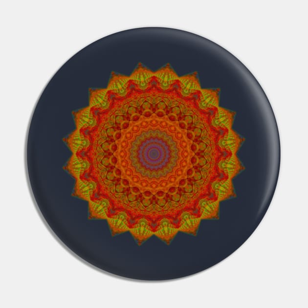 Vibrant Mandala Pin by MiNuRa