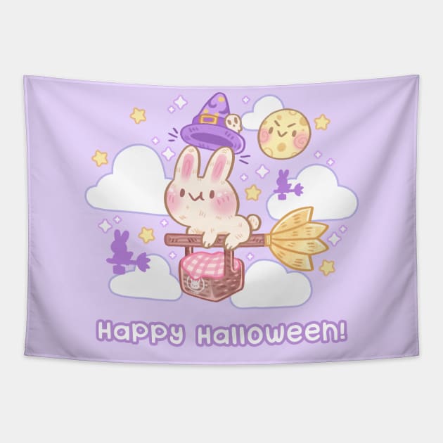 Happy Halloween Tapestry by Kukoo.Kat