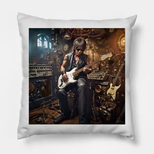 Jeff Beck Steampunk Pillow