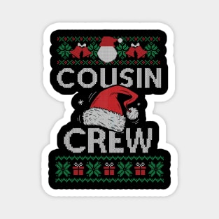 Cousin Crew Santa T shirt Christmas Family Matching Pajamas Gift Magnet