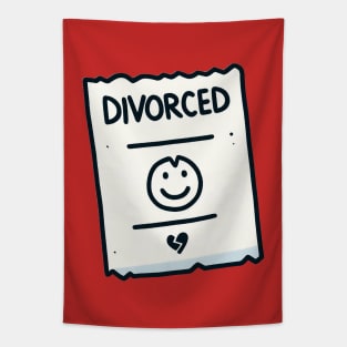 Divorced Note Tapestry