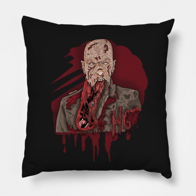 Last zombie on earth Pillow by Hvmbertogarza