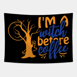 Are You Brewing Coffee For Me - I am A Witch Before Coffee Tapestry