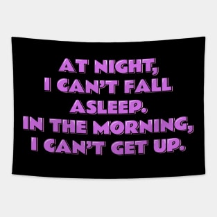 At Night, I Can't Fall Asleep Tapestry