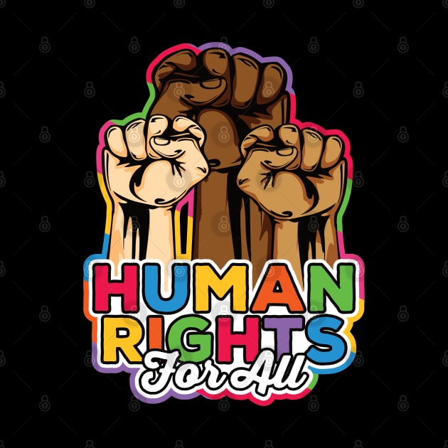 Human Rights For All Peace Love Equality Diversity by RadStar