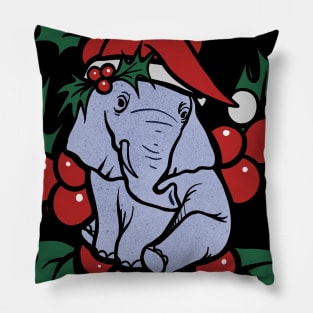 Christmas Elephant Pillow