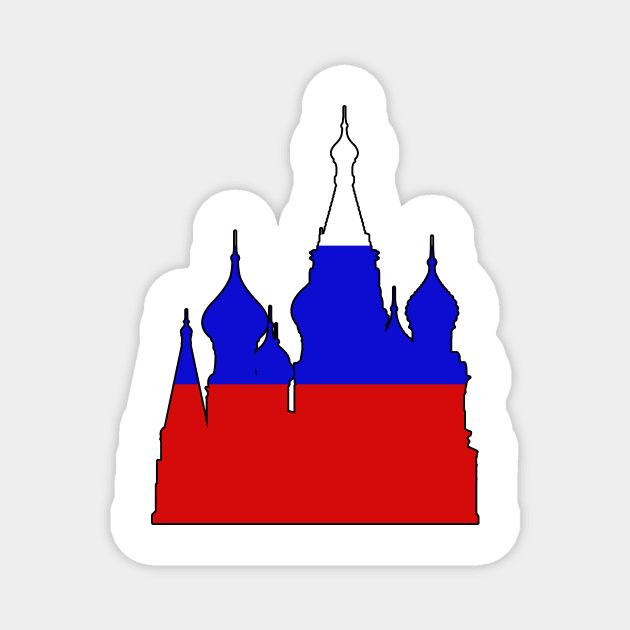 Russia - Cathedral (Flag) _028 Magnet by Tridaak