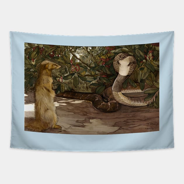 Jungle Book - Rikki Tikki Tavi - Detmold Brothers Tapestry by forgottenbeauty