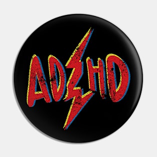 ADHD Glitch Design Pin