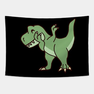 Dabbing Dinosaur Tapestry