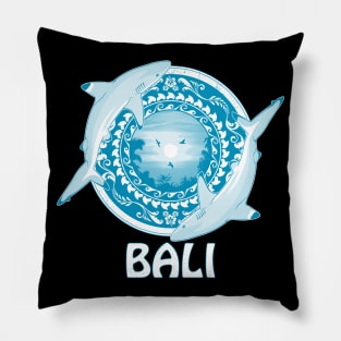 Blacktip reef sharks Bali Indonesia Pillow