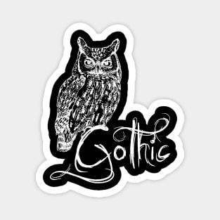 Owl Gothic Magnet