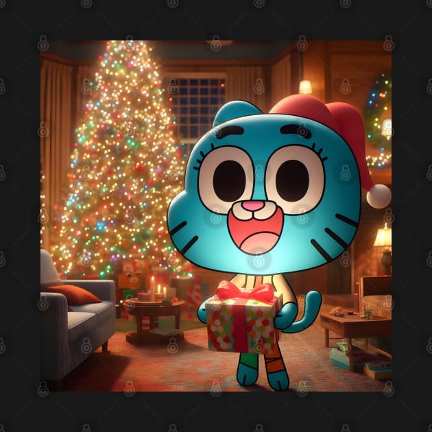 Whimsical Wonderland Unleashed: Gumball Christmas Art for Iconic Cartoon Holiday Designs! by insaneLEDP