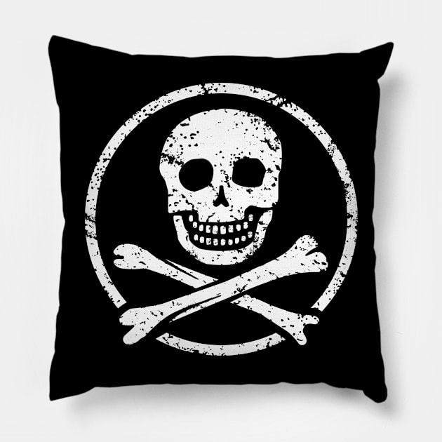 Skull & Crossbones Pillow by IncognitoMode