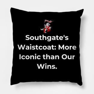 Euro 2024 - Southgate's Waistcoat More Iconic than Our Wins. Horse. Pillow