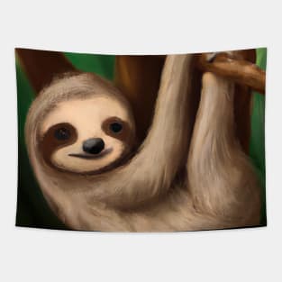 Baby Sloth Tapestry