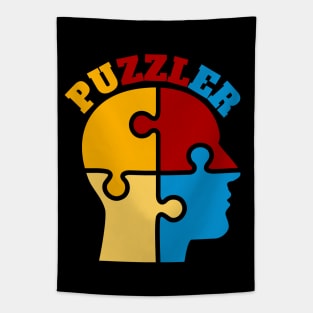 Retro puzzle lover gift Tapestry